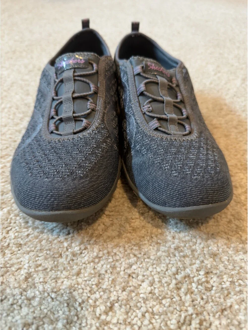 Skechers EZ Flex 3.0 Women's Size 9.5 Gray Memory Foam Slip On Walking Shoes